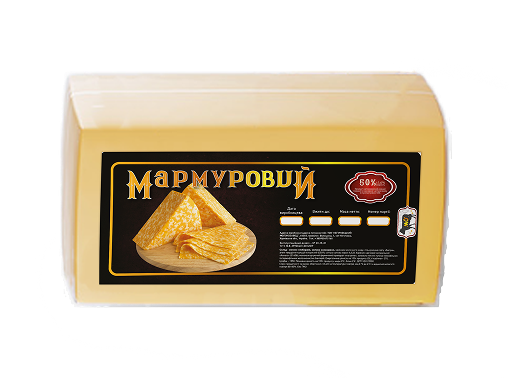 Продукт сирний "Мармуровий" 50% жирності