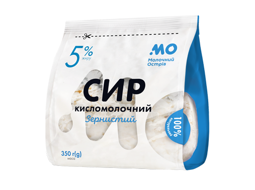 Сир кисломолочний “Зернистий” 5% 350 гр