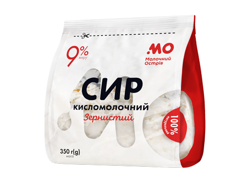 Сир кисломолочний “Зернистий” 9% 350 гр