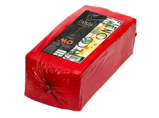 Сир твердий Гауда з пажитником 50% (брус)