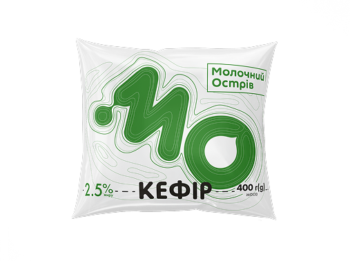 Кефір з масовою часткою жиру 2,5% (пакет)