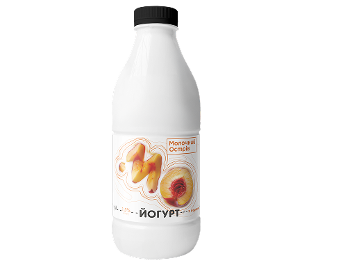 Йогурт персиковий з цукром 1,5% (пляшка)
