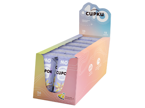 Сирок глазурований з цукром з ароматом ванілі Шоубокс