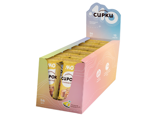 Сирок глазурований з цукром з наповнювачем “Карамель” Шоубокс