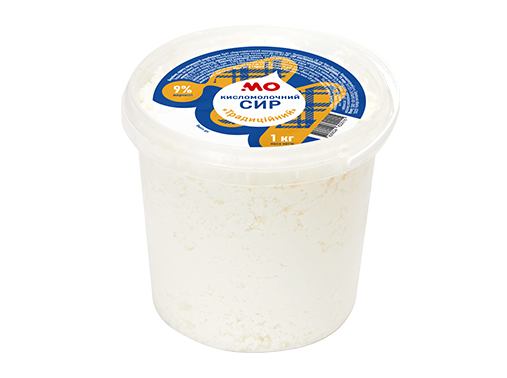 Сир кисломолочний «Традиційний», 9% жиру 1 кг