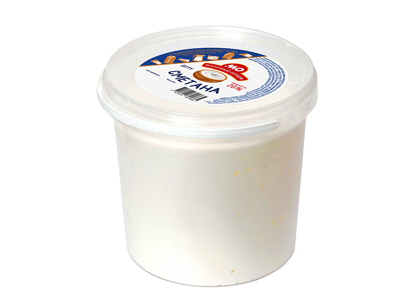 Сметана 20% жирності (відро 3 кг) ДСТУ