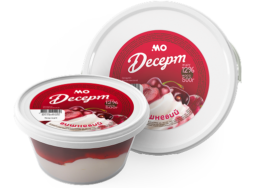 Десерт молоковмісний сметанний "Вишня" 12%